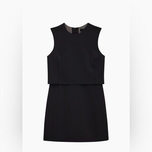 Theory Classic Black Sleeveless Mini Dress